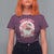 Funny Pink Christmas Retro Black Santa T Shirt For Women Holly Jolly Vibes - Wonder Print Shop