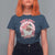 Funny Pink Christmas Retro Black Santa T Shirt For Women Holly Jolly Vibes - Wonder Print Shop