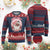 Funny Pink Xmas Retro Black Santa Ugly Christmas Sweater Holly Jolly Vibes - Wonder Print Shop