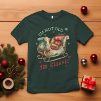 Funny I'm Not Old I'm Classic T Shirt Vintage Santa Sleigh Christmas - Wonder Print Shop