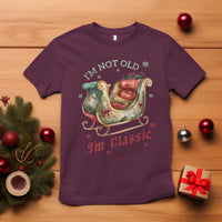 Funny I'm Not Old I'm Classic T Shirt Vintage Santa Sleigh Christmas - Wonder Print Shop