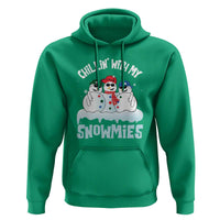 Funny Christmas Snowman Hoodie Chillin' With My Snowmies Squad