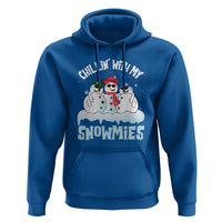 Funny Christmas Snowman Hoodie Chillin' With My Snowmies Squad