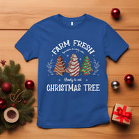 Xmas T Shirt Farm Fresh Sprinkles Frosting Cake Ready To Eat Christmas Tree - Wonder Print Shop