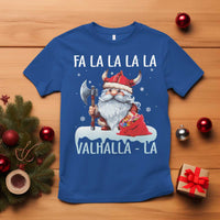 Viking Christmas T Shirt Fa La La La Valhalla La Viking Santa Gnome - Wonder Print Shop