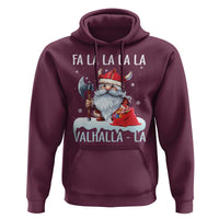 Viking Christmas Hoodie Fa La La La Valhalla La Viking Santa Gnome