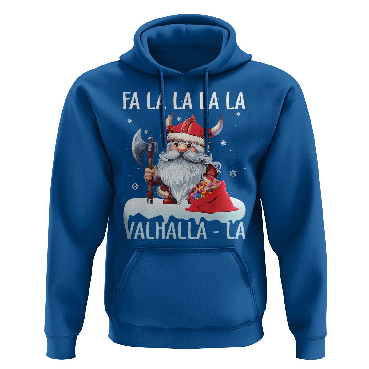 Viking Christmas Hoodie Fa La La La Valhalla La Viking Santa Gnome