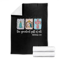 Christian Christmas Throw Blanket The Greatest Gift Of All Jesus Nativity Scene - Wonder Print Shop