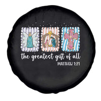 Christian Christmas Spare Tire Cover The Greatest Gift Of All Jesus Nativity Scene - Wonder Print Shop