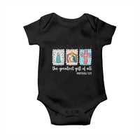 Christian Christmas Baby Onesie The Greatest Gift Of All Jesus Nativity Scene - Wonder Print Shop