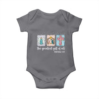 Christian Christmas Baby Onesie The Greatest Gift Of All Jesus Nativity Scene - Wonder Print Shop