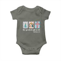 Christian Christmas Baby Onesie The Greatest Gift Of All Jesus Nativity Scene - Wonder Print Shop