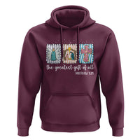 Christian Christmas Hoodie The Greatest Gift Of All Jesus Nativity Scene - Wonder Print Shop