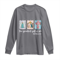 Christian Christmas Long Sleeve Shirt The Greatest Gift Of All Jesus Nativity Scene - Wonder Print Shop