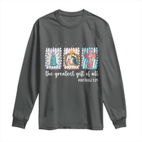 Christian Christmas Long Sleeve Shirt The Greatest Gift Of All Jesus Nativity Scene - Wonder Print Shop