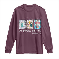 Christian Christmas Long Sleeve Shirt The Greatest Gift Of All Jesus Nativity Scene - Wonder Print Shop
