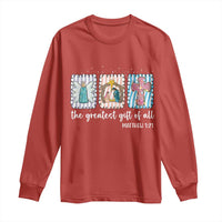 Christian Christmas Long Sleeve Shirt The Greatest Gift Of All Jesus Nativity Scene - Wonder Print Shop