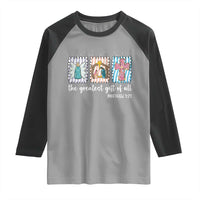 Christian Christmas Raglan Shirt The Greatest Gift Of All Jesus Nativity Scene - Wonder Print Shop