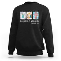 Christian Christmas Sweatshirt The Greatest Gift Of All Jesus Nativity Scene - Wonder Print Shop