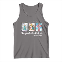 Christian Christmas Tank Top The Greatest Gift Of All Jesus Nativity Scene - Wonder Print Shop