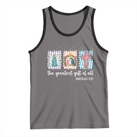 Christian Christmas Tank Top The Greatest Gift Of All Jesus Nativity Scene - Wonder Print Shop