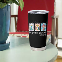 Christian Christmas Tumbler Cup The Greatest Gift Of All Jesus Nativity Scene - Wonder Print Shop