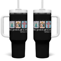 Christian Christmas Tumbler With Handle The Greatest Gift Of All Jesus Nativity Scene - Wonder Print Shop