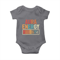 Funny Aura Energy At 67 Baby Onesie Six Seven Meme Gen Alpha Slang - Wonder Print Shop