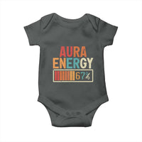 Funny Aura Energy At 67 Baby Onesie Six Seven Meme Gen Alpha Slang - Wonder Print Shop