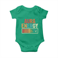 Funny Aura Energy At 67 Baby Onesie Six Seven Meme Gen Alpha Slang - Wonder Print Shop