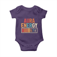 Funny Aura Energy At 67 Baby Onesie Six Seven Meme Gen Alpha Slang - Wonder Print Shop
