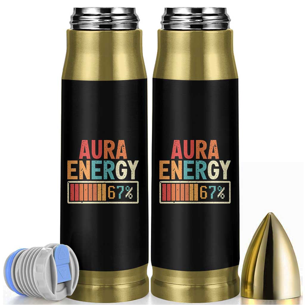 Funny Aura Energy At 67 Bullet Tumbler Six Seven Meme Gen Alpha Slang - Wonder Print Shop