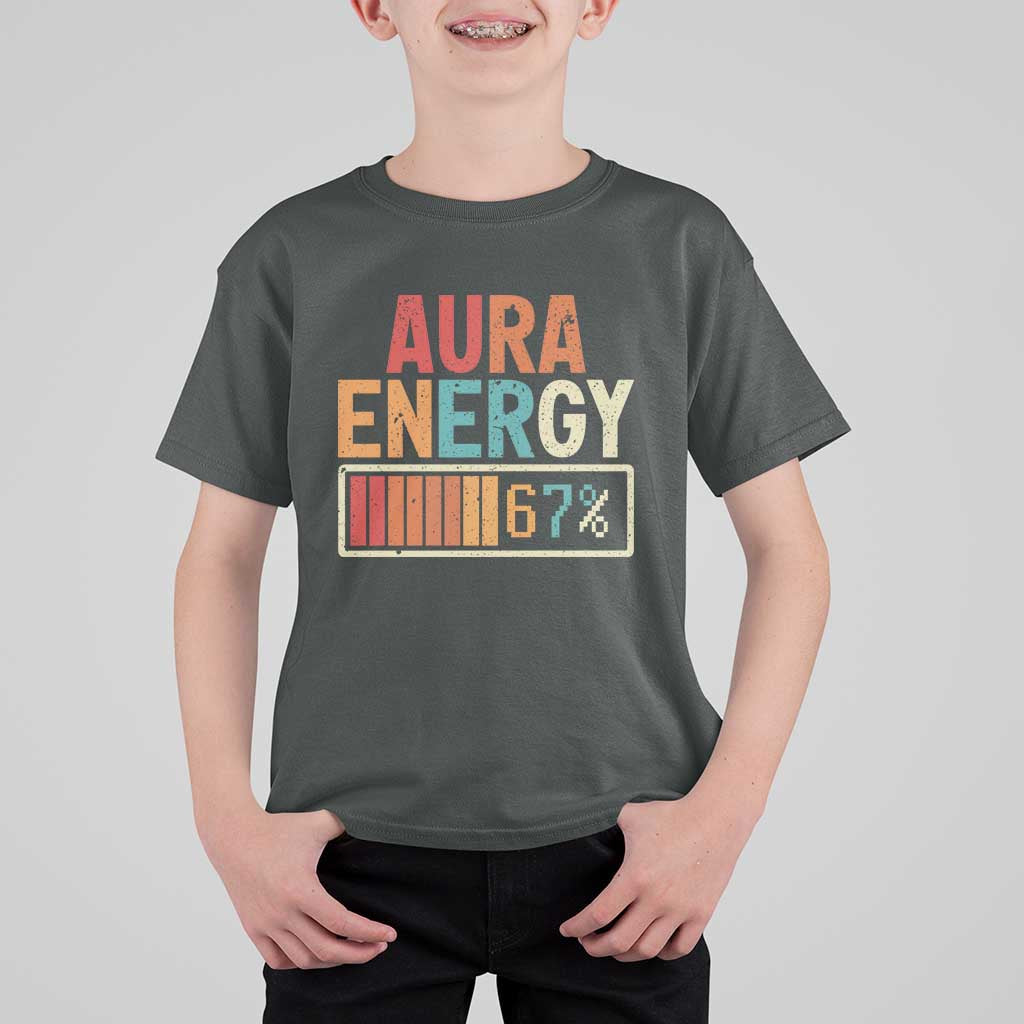 Funny Aura Energy At 67 T Shirt For Kid Six Seven Meme Gen Alpha Slang - Wonder Print Shop