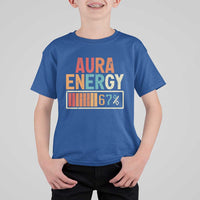 Funny Aura Energy At 67 T Shirt For Kid Six Seven Meme Gen Alpha Slang - Wonder Print Shop