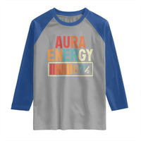 Funny Aura Energy At 67 Raglan Shirt Six Seven Meme Gen Alpha Slang - Wonder Print Shop