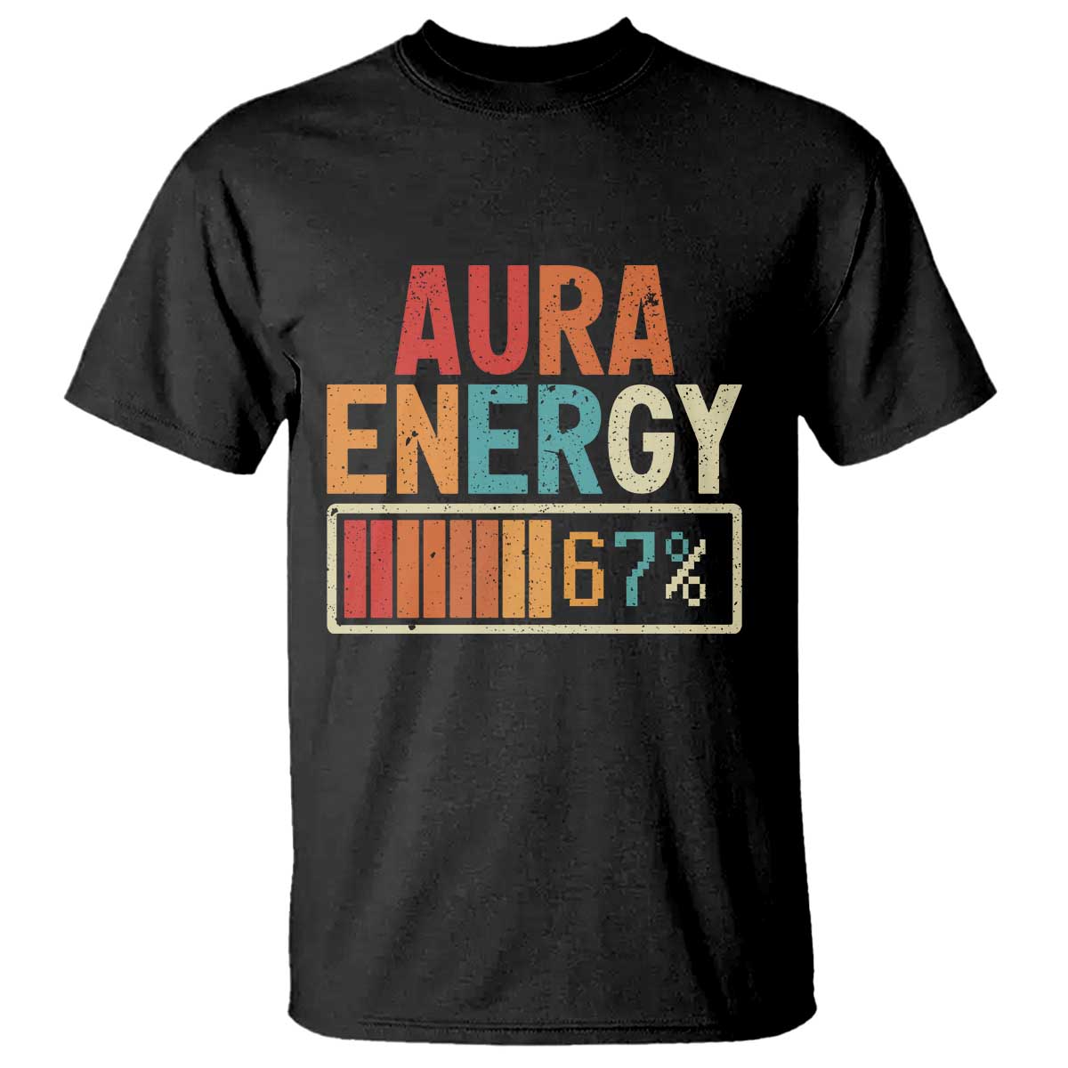 Funny Aura Energy At 67 T Shirt Six Seven Meme Gen Alpha Slang - Wonder Print Shop