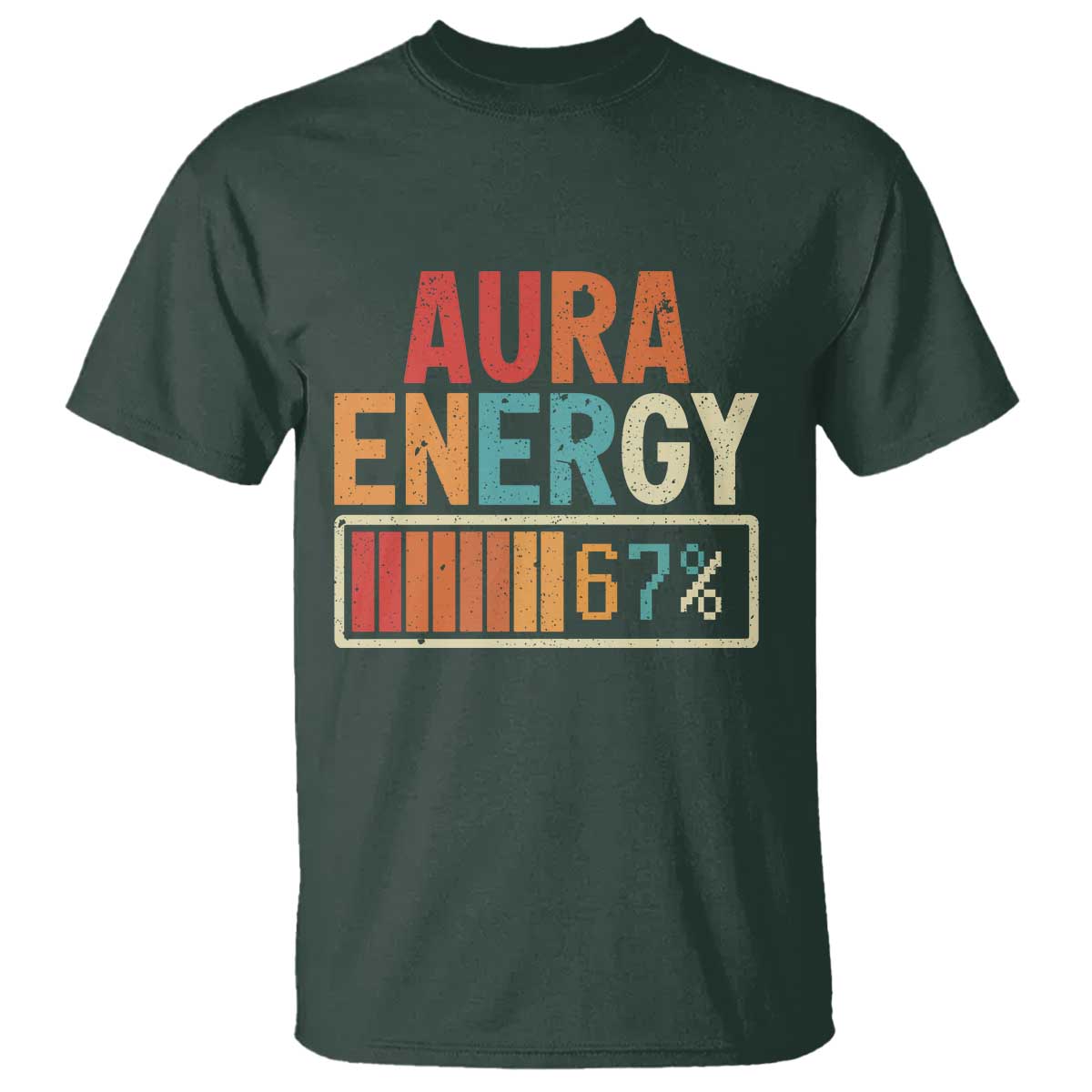 Funny Aura Energy At 67 T Shirt Six Seven Meme Gen Alpha Slang - Wonder Print Shop