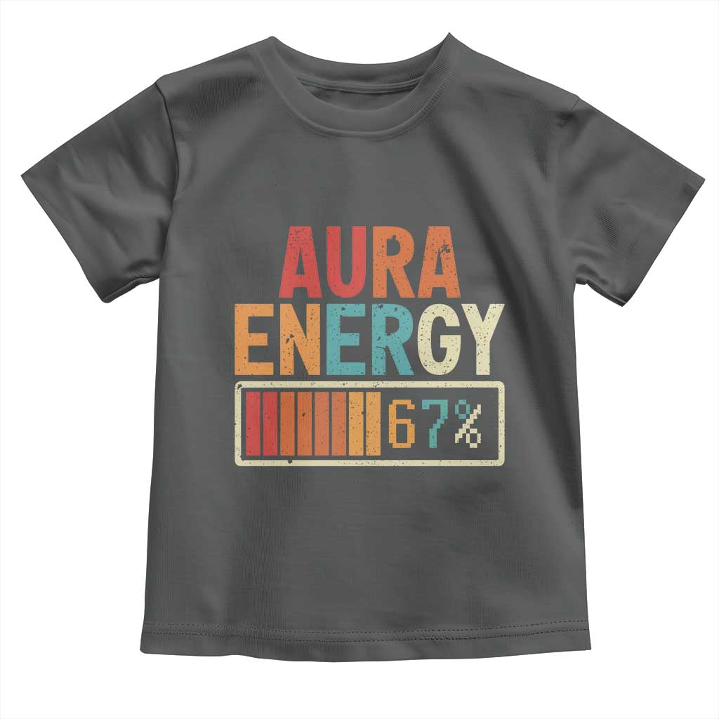 Funny Aura Energy At 67 Toddler T Shirt Six Seven Meme Gen Alpha Slang - Wonder Print Shop