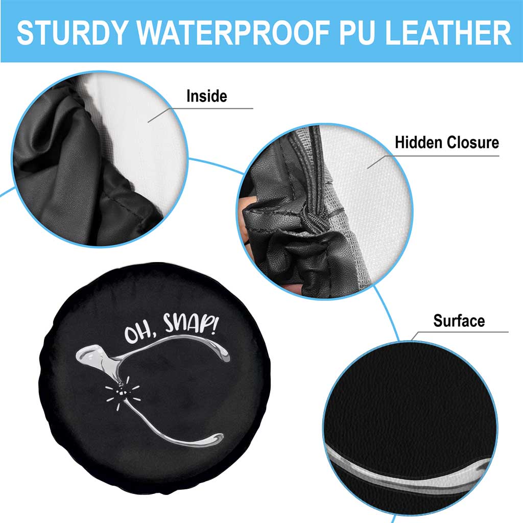 Funny Thanksgiving Oh Snap Spare Tire Cover Turkey Wishbone - Wonder Print Shop