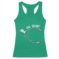 Funny Thanksgiving Oh Snap Racerback Tank Top Turkey Wishbone - Wonder Print Shop