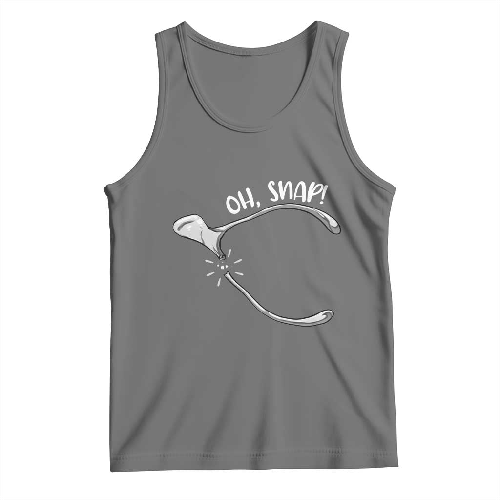 Funny Thanksgiving Oh Snap Tank Top Turkey Wishbone - Wonder Print Shop