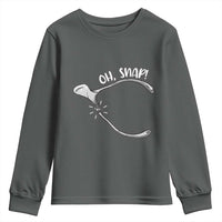 Funny Thanksgiving Oh Snap Youth Sweatshirt Turkey Wishbone - Wonder Print Shop