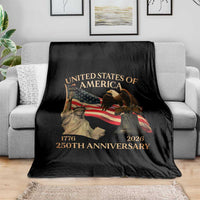 America's 250th Anniversary Throw Blanket United States Of America 250th Independence Day Freedom - Wonder Print Shop