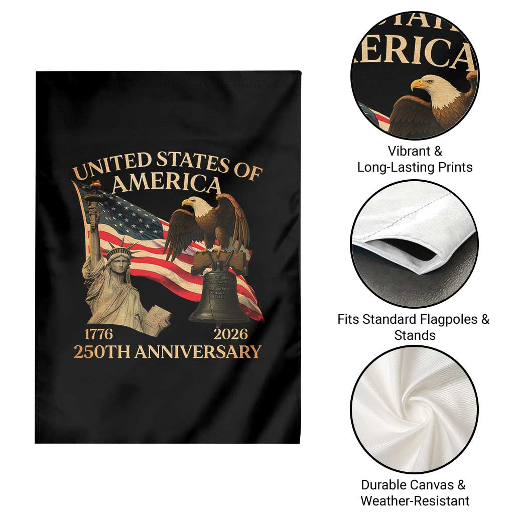 America's 250th Anniversary Garden Flag United States Of America 250th Independence Day Freedom - Wonder Print Shop