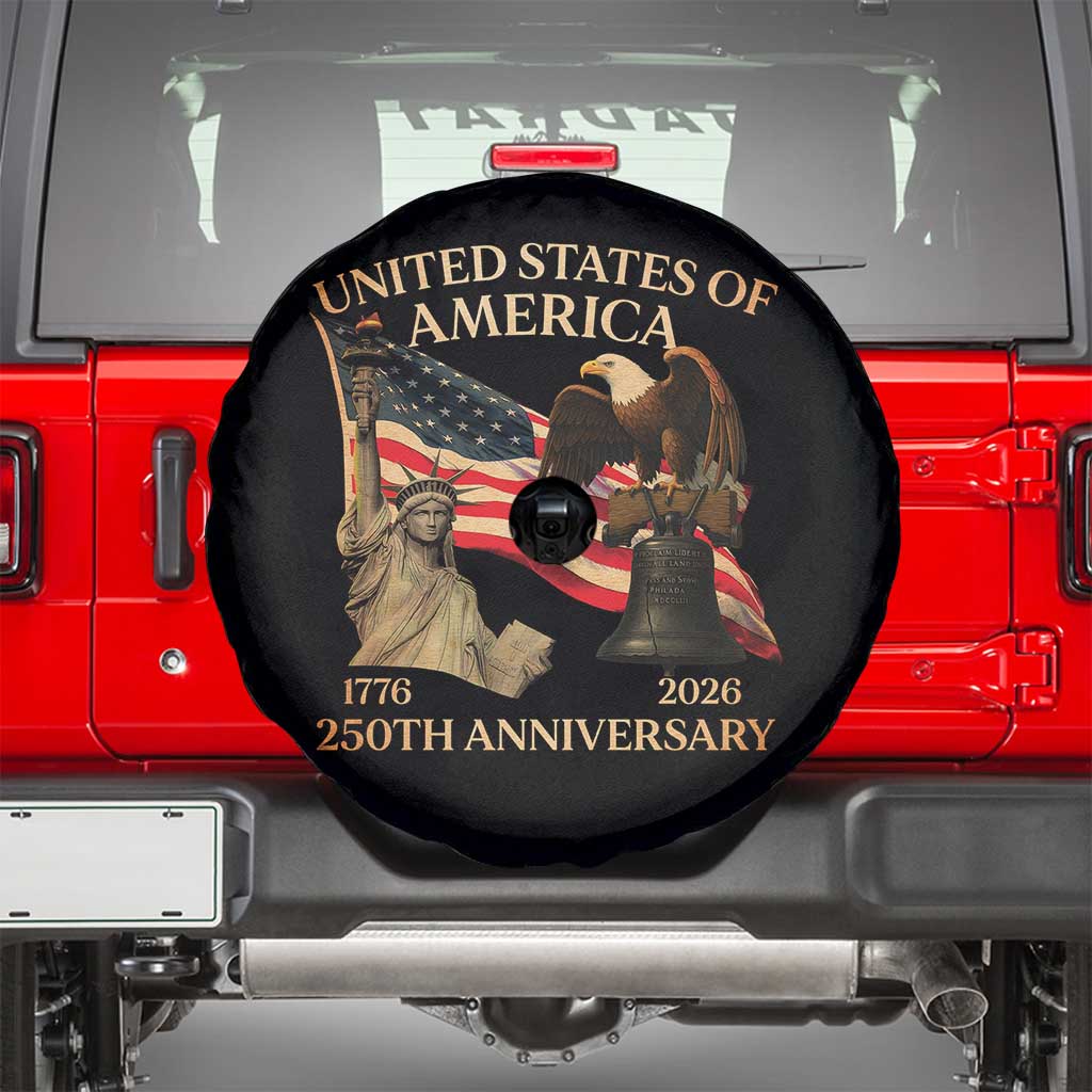 America's 250th Anniversary Spare Tire Cover United States Of America 250th Independence Day Freedom - Wonder Print Shop