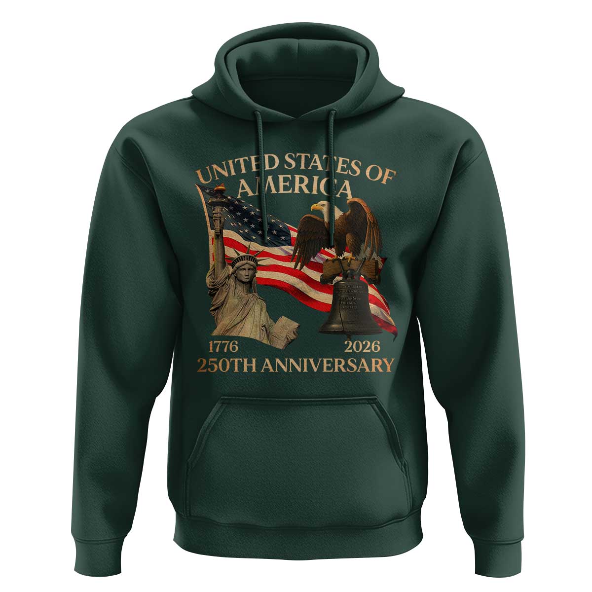 America's 250th Anniversary Hoodie United States Of America 250th Independence Day Freedom - Wonder Print Shop