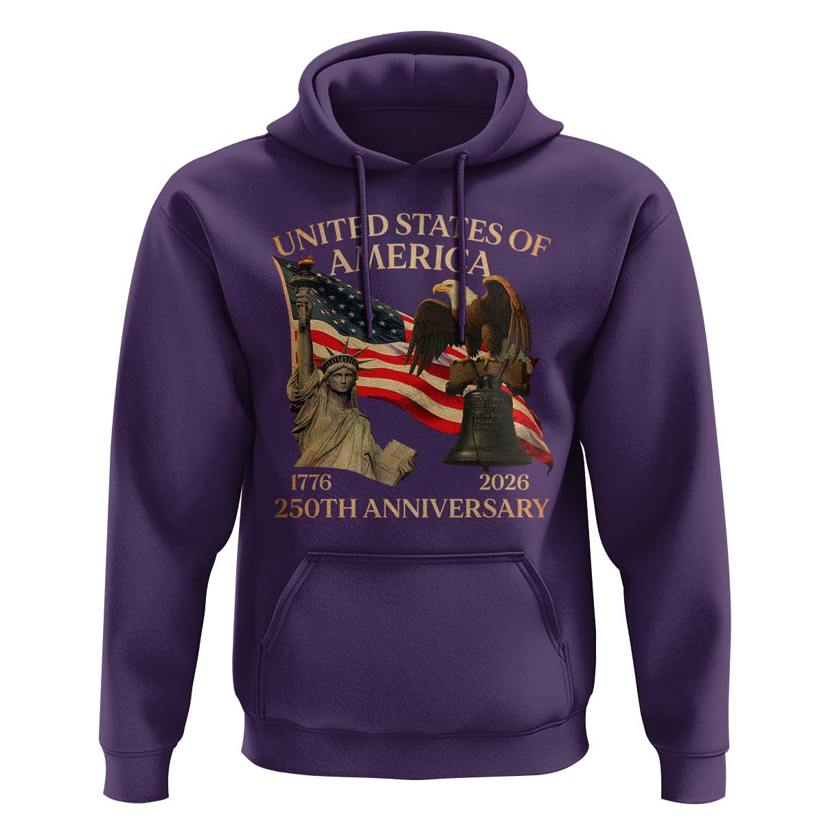 America's 250th Anniversary Hoodie United States Of America 250th Independence Day Freedom - Wonder Print Shop