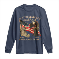 America's 250th Anniversary Long Sleeve Shirt United States Of America 250th Independence Day Freedom - Wonder Print Shop