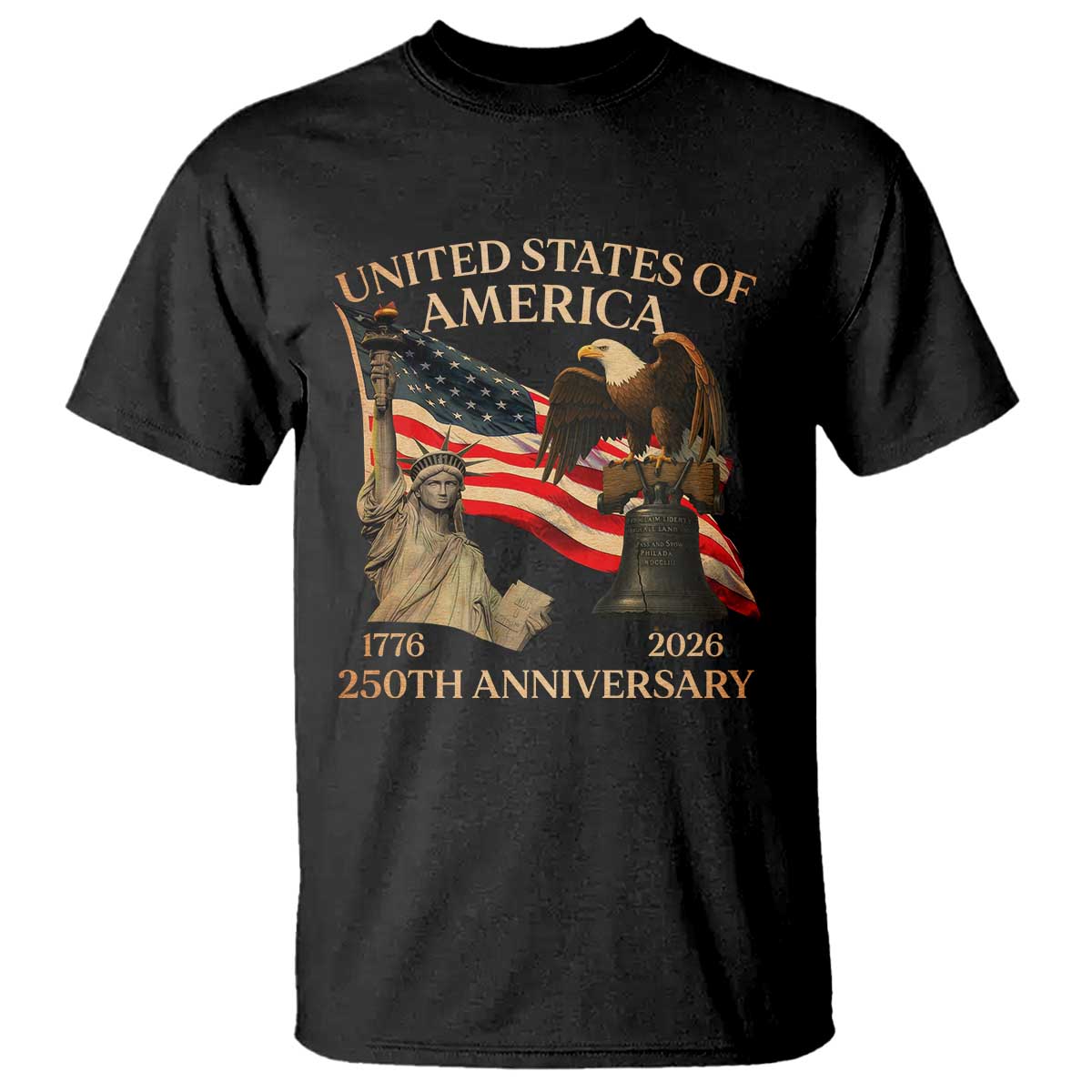 America's 250th Anniversary T Shirt United States Of America 250th Independence Day Freedom - Wonder Print Shop