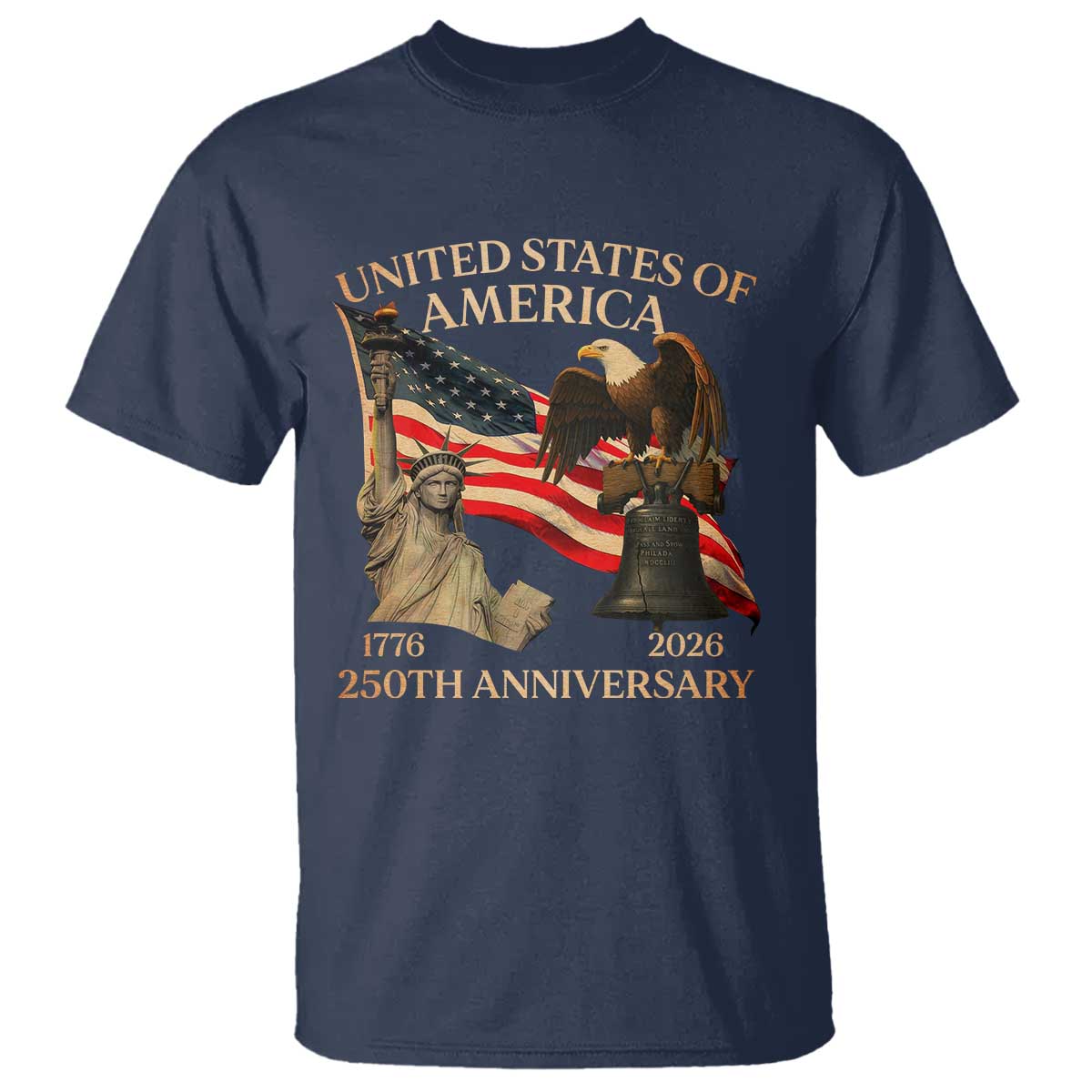 America's 250th Anniversary T Shirt United States Of America 250th Independence Day Freedom - Wonder Print Shop